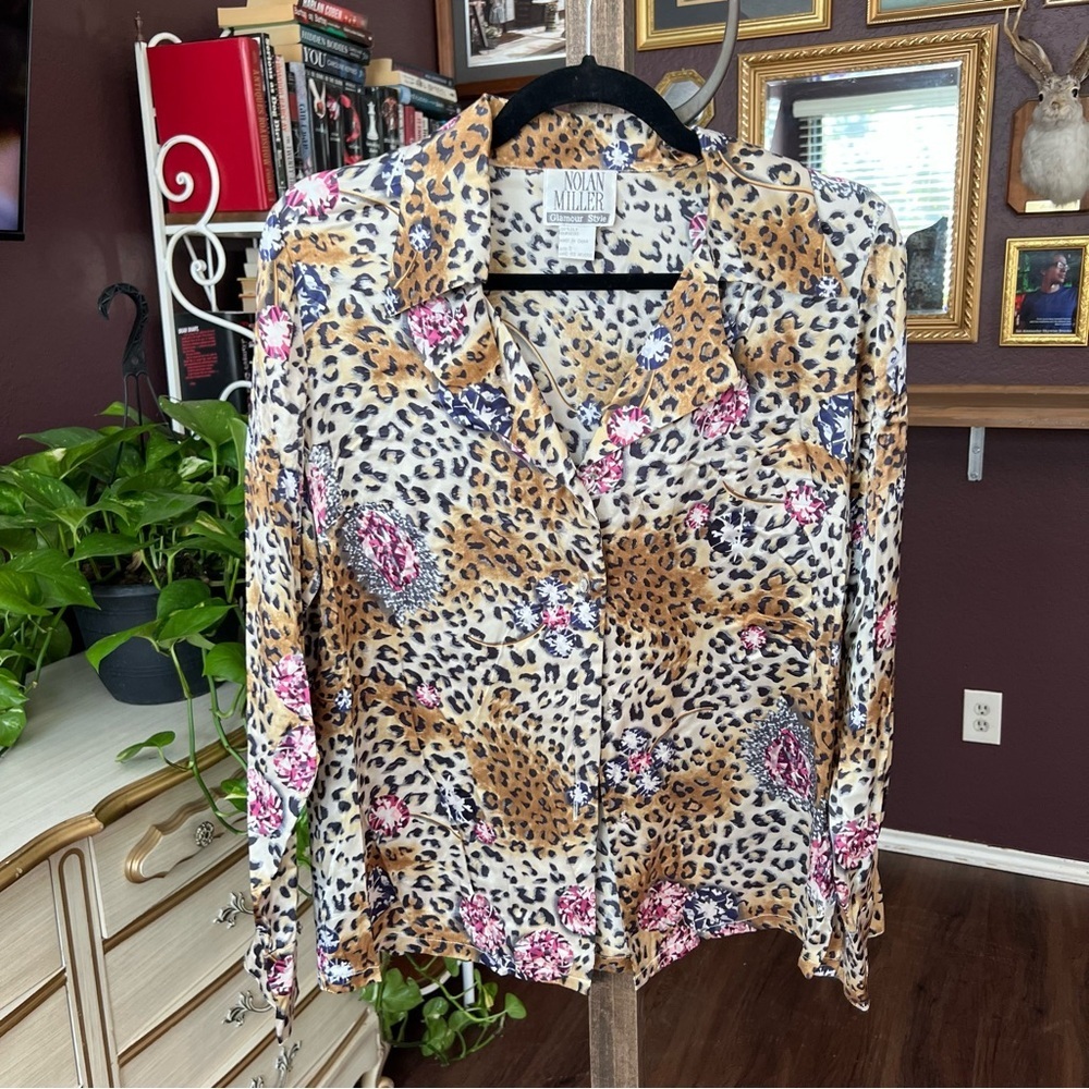 Vintage Silk Blouse Size Small